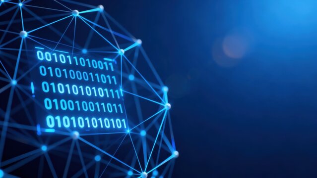 Abstract digital network with binary code