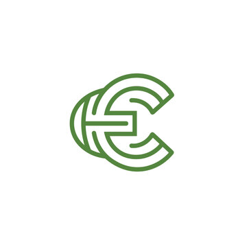 Geometric letter C modern corporate logo icon