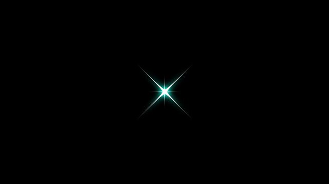 Sparkle star glowing animations with alpha channels allow blinking light effects layered seamlessly over any background in modern video