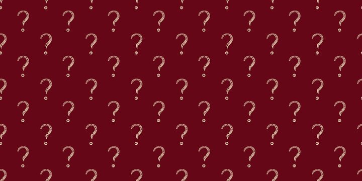 Bold red background with a repeating question mark pattern. Perfect for attention grabbing designs, alerts, or urgent inquiries.