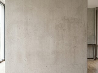 Fototapeta premium Modern minimalist interior wall with grey concrete texture background copy space