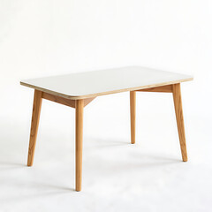 Fototapeta premium Modern wooden dining room table