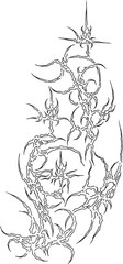 Obraz premium Cybersigilism Tribal Tattoo Design