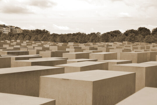 Memorial to the Murdered Jews of Europe or Holocaust Memorial is Germany's central monument dedicated to the memory of the six million Jewish victims of the Nazi genocide.  Berlin Germany