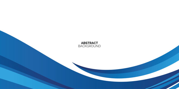 Smooth blue curves abstract background design.