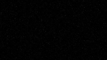 Abstract starry night sky background with dense white stardust particles. Elegant star field noise graphic on solid black canvas. © Vector man