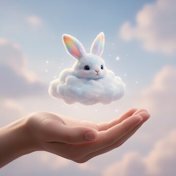 conejito, pascua, animal, dibujos animados, ilustraci&oacute;n, liebre, vacaciones, vector, diversi&oacute;n, beb&eacute;, cuca, juguete, rosa, huevos, primavera, espigas, cardar, arte, mascota, amor, celebraciones, desig