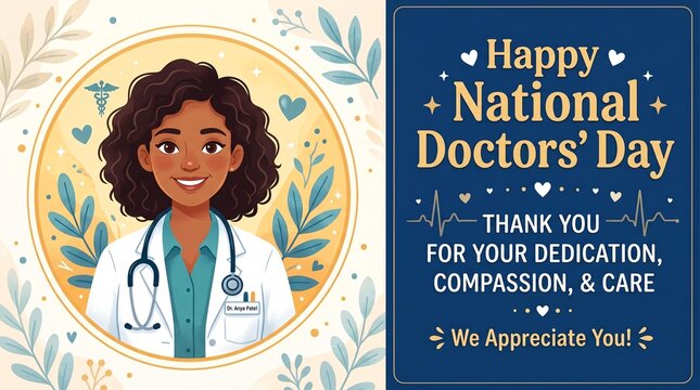 National Doctors' Day is a day celebrated to appreciate and recognize the contributions of physicians to individual lives and communities. Vector ... See More