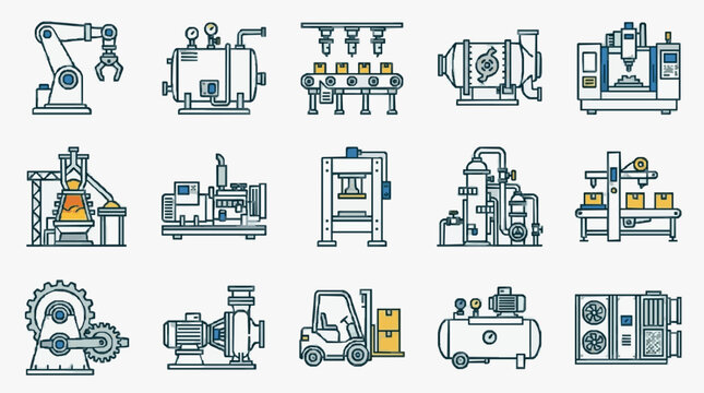 Industrial Machinery Lineup Collection.