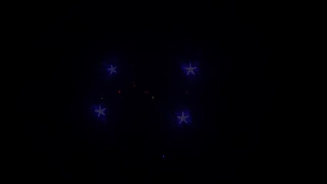 Abstract neon line level 47 number 4k animation. Neon level up sign. Level - 47 text countdown growth animation.