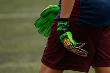mano, deporte, césped, chico, persona, futbol, arquero, gol, jugada, aire libre © PABLO