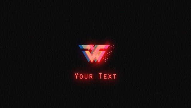Fast Digital Glitch Logo Reveal for Gaming and Tech Channel Intros