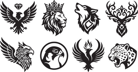Majestic Animal Wildlife Mascot Emblem Vector © Mahfuja Moni