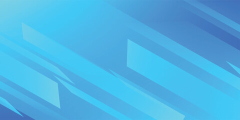 Fototapeta premium Abstract modern blue geometric background. Vector illustration