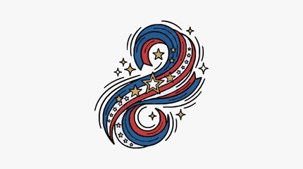 Colorful abstract circular design with floral pattern. © yami
