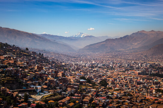 Looking out over the city of Cusco in Peru.