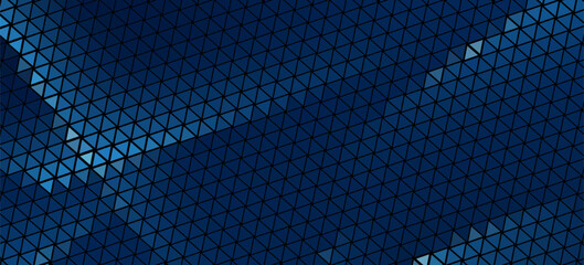 Abstract Blue Geometric Triangle Pattern Background with Modern Polygon Grid Design © Rohman