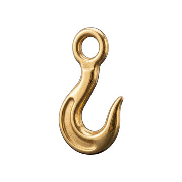 Shiny Golden Metal Lifting Hook