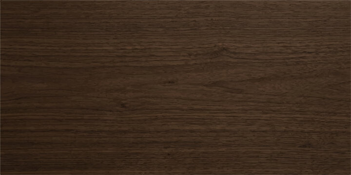 Chocolate oak wood texture background with natural horizontal grain for contemporary furniture and warm decor design