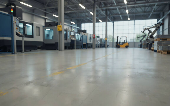 Honoring labour day modern manufacturing facility with cnc machines robotics and industrial automation equipment