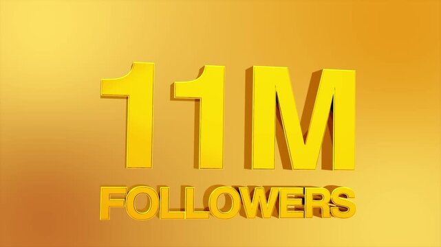 13 Million Followers Milestone Celebration Animation for Social Media 4K