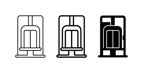 Ski Lift Icons, Winter Transport, Mountain Resort, Gondola, Cable Car, Aerial Tramway, Vector Set © Juman