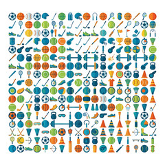 Obraz premium Colorful geometric pattern with overlapping circles and hexagons.