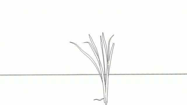 Cattail Drawing Animation