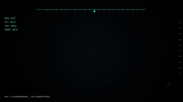 Futuristic Sci-Fi Digital HUD Interface with Surveillance Data