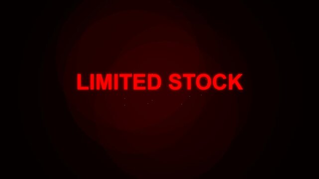 Limited Stock Red Hourglass Animation for Sales Urgency