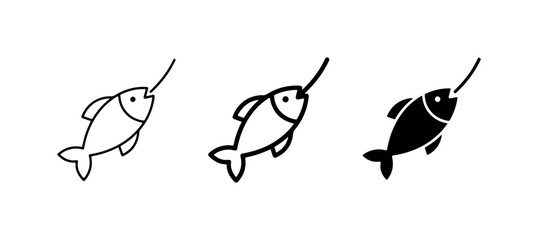 Narwhal Icons Set, Arctic Ocean Marine Mammal Vector Graphics, Simple Line Art and Silhouette © Hasib