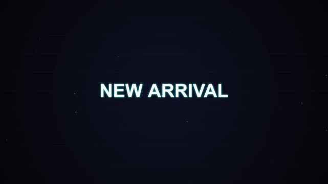 New Arrival text animation for marketing and product promotion