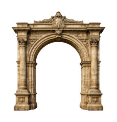 Fototapeta premium PNG Ornate stone archway architectural elegance.