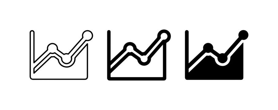 Line Graph Icons, Data Analysis Charts, Financial Trend Visuals, Business Growth Metrics