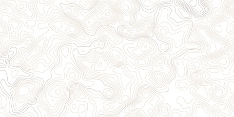 Abstract white topographic contour map background with subtle beige  elevation lines, seamless geographic terrain pattern, fluid organic relief curves and modern minimalist cartography texture design © Noor Al Barakah