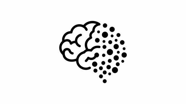 A brain with creative thoughts and ideas.