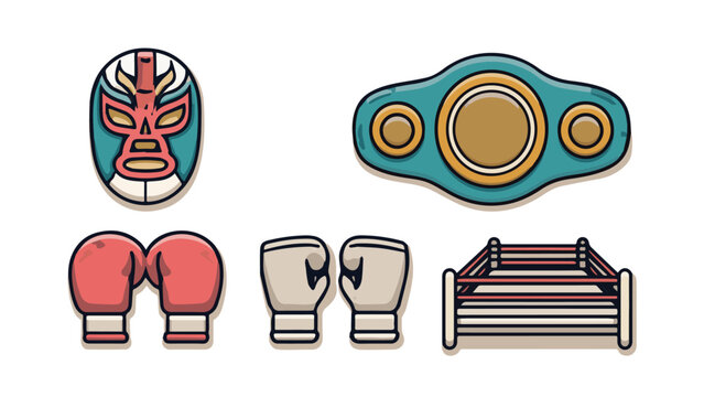 Boxing Equipment and Gear Set for Training and Competition.