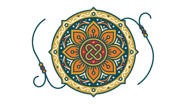 Traditional Indian henna tattoo design.