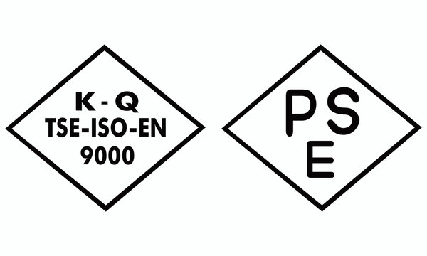 TSE ISO PSE Certification Icons Set