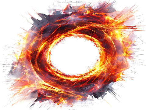 Vibrant abstract swirl of multicolored paint strokes.