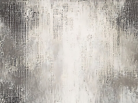 Abstract black and white geometric grid pattern.