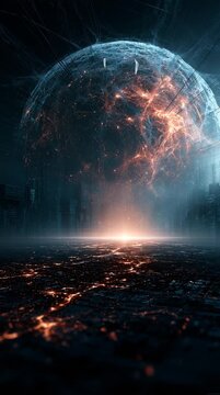 Operations center where AI analyzes incoming weather data on enormous transparent holographic displays, with meteorologists and emergency coordinators collaborating, cinematic and high-tech visualizat