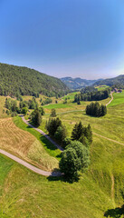 Obraz premium Scheltenpass, Schweizer Jura, Luftaufnahme vom 20.06.2026