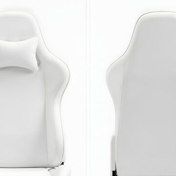 Modern Minimalist White Plastic Chair Design.
