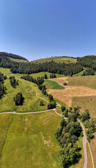 Obraz premium Scheltenpass, Schweizer Jura, Luftaufnahme vom 20.06.2026