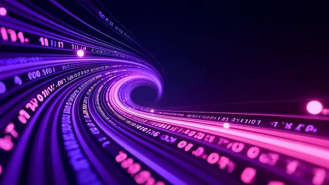 Digital data stream in tunnel