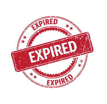 Red stamp with expired text.