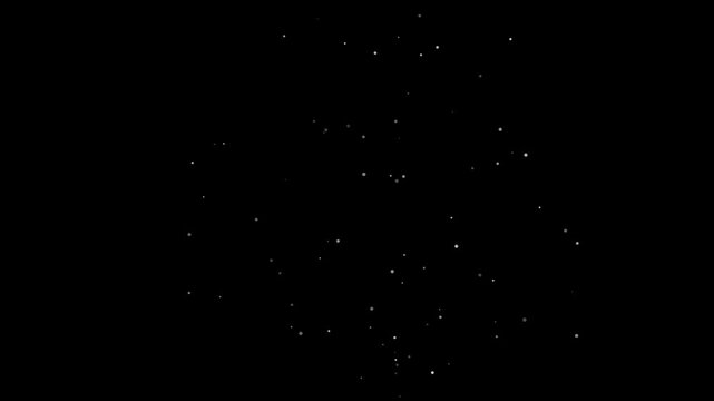 Abstract dark background with scattered white dots creating a minimal space theme for modern graphic design and digital media project overlays (538)