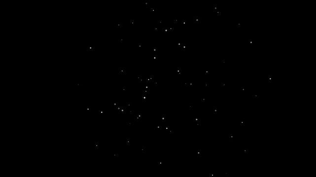 minimalist starry night sky with scattered bright stars on black background for cosmic design (321)