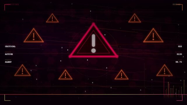 Cyber Security Concept of Email Phishing Attack with Password Theft and Data Breach Animation